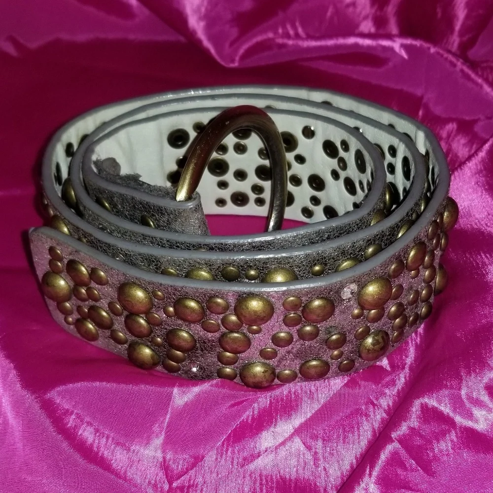 Studded Leather Belt - Picture 2 of 5